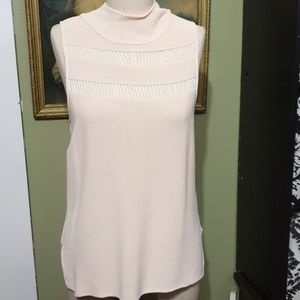 Sleeveless mock neck sugar